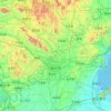 临沂市 topographic map, elevation, relief