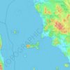 Livorno topographic map, elevation, relief