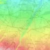Munich topographic map, elevation, relief