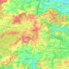 Arlon topographic map, elevation, relief
