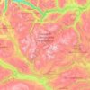 Dovrefjell topographic map, elevation, relief