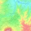 Ibarra topographic map, elevation, relief