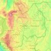 Rwanda topographic map, elevation, relief
