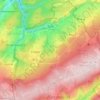 Spa topographic map, elevation, relief