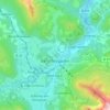 Berchtesgaden topographic map, elevation, relief