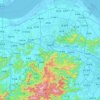 余姚市 topographic map, elevation, relief