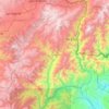 Sucumbíos topographic map, elevation, relief