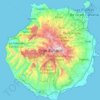 Gran Canaria topographic map, elevation, relief