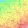Awans topographic map, elevation, relief