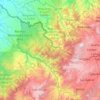 Tulcán topographic map, elevation, relief