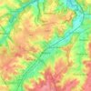 Wavre topographic map, elevation, relief