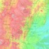 Tena topographic map, elevation, relief