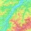 Bruxelles-Capitale topographic map, elevation, relief