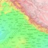 Sutlej River topographic map, elevation, relief