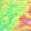 Gefrees topographic map, elevation, relief