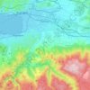 Kartepe topographic map, elevation, relief