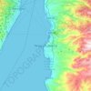 Reggio di Calabria topographic map, elevation, relief