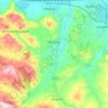 Misilmeri topographic map, elevation, relief