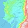 Guayas topographic map, elevation, relief
