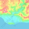 Licata topographic map, elevation, relief