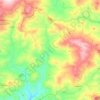 Gangi topographic map, elevation, relief