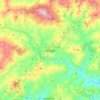 Nicosia topographic map, elevation, relief