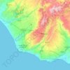 Ragusa topographic map, elevation, relief