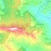 Godrano topographic map, elevation, relief