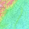 成都市 topographic map, elevation, relief