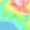 Menfi topographic map, elevation, relief