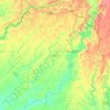 Mocache topographic map, elevation, relief