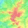 Borgloon topographic map, elevation, relief