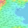 天津市 topographic map, elevation, relief