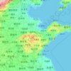 山东省 topographic map, elevation, relief