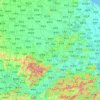 安徽省 topographic map, elevation, relief