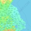 江苏省 topographic map, elevation, relief