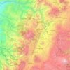 Quito topographic map, elevation, relief