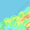 Amasra topographic map, elevation, relief