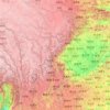 四川省 topographic map, elevation, relief