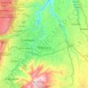 Tumbaco topographic map, elevation, relief