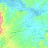 Tosagua topographic map, elevation, relief