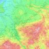 Nordrhein-Westfalen topographic map, elevation, relief