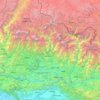 Gandaki topographic map, elevation, relief