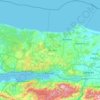 Kocaeli topographic map, elevation, relief