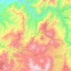 Calacali topographic map, elevation, relief