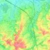 Hoeselt topographic map, elevation, relief