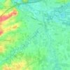 Halen topographic map, elevation, relief
