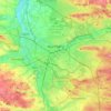 Nuremberg topographic map, elevation, relief