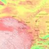 甘肃省 topographic map, elevation, relief