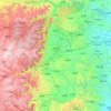林州市 topographic map, elevation, relief